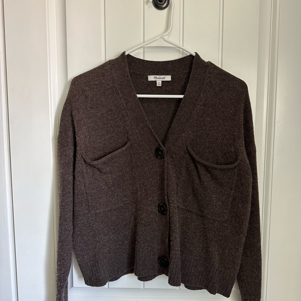 Madewell Brown Cardigan Sweater